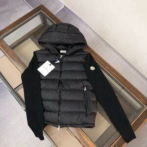Moncler Black Hooded Puffer Jacket